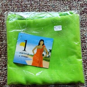 Vibrant Swim Sarong Green Size OS